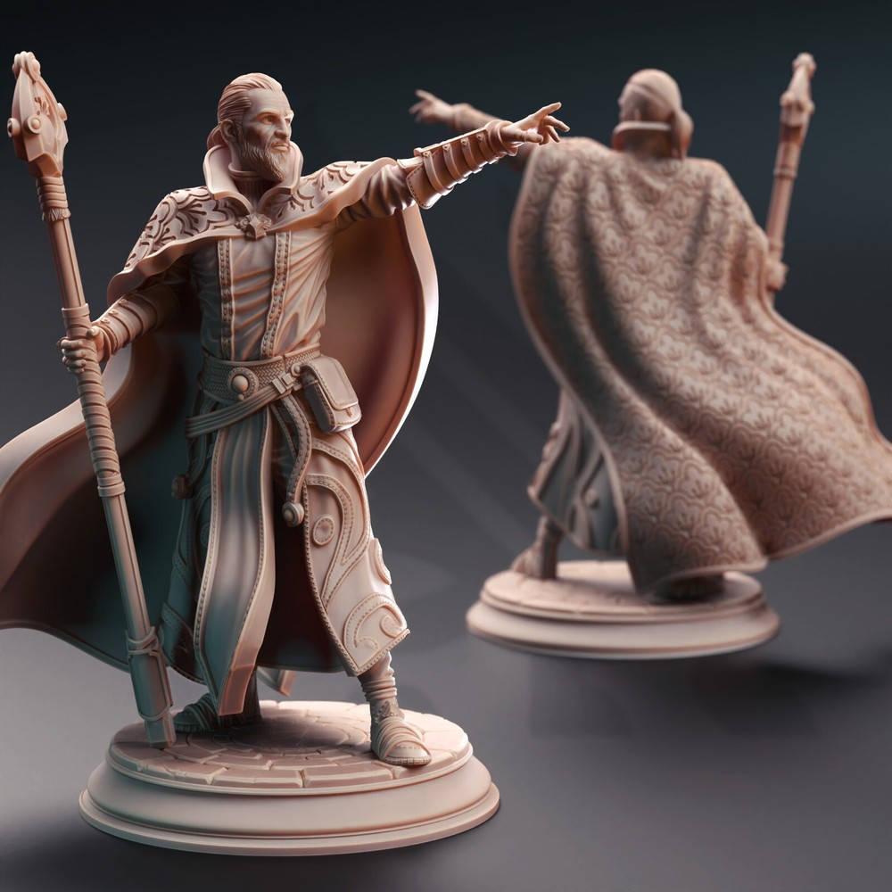 Jonas Human Illusion Wizard Sorcerer Cleric Miniature | D&D DnD