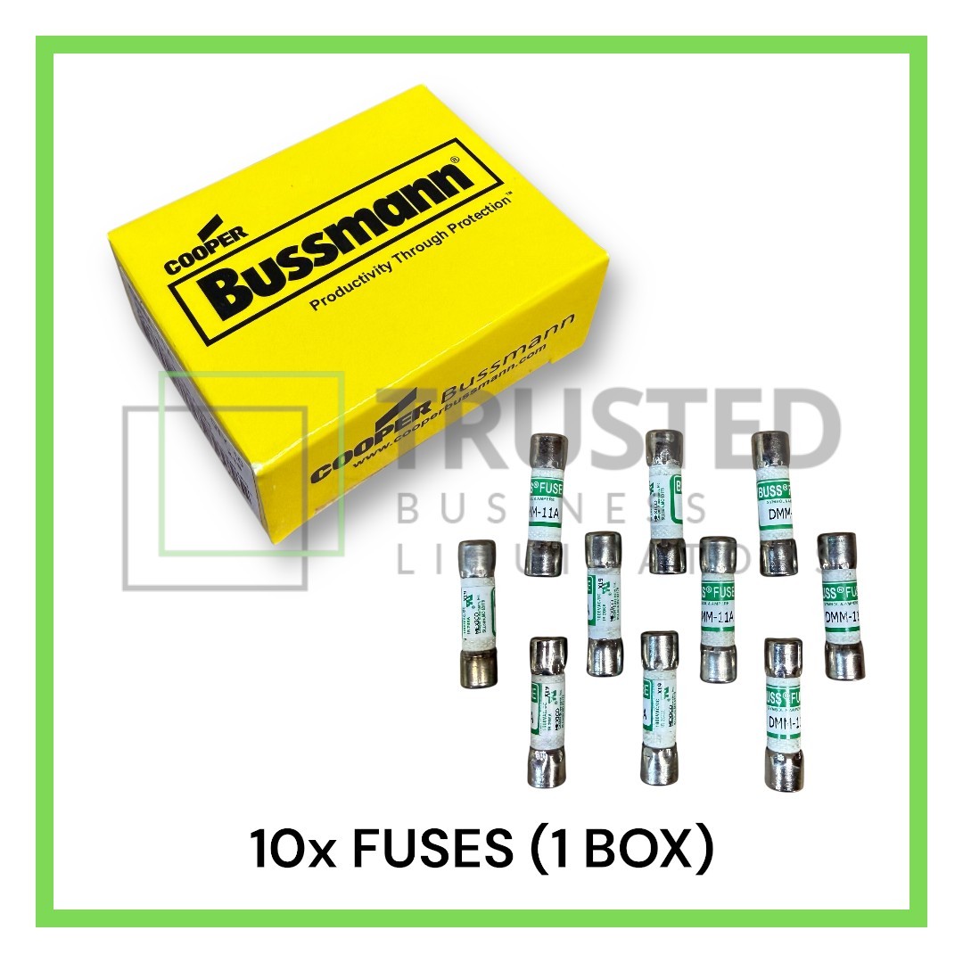 Cooper Bussmann DMM-11A DMM-B-11A DMM-11AR 11A 1000V Fuse Box (10) for Fluke NEW