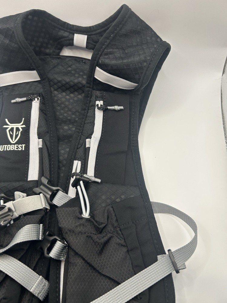 UTOBEST BLACK RUNNING HYDRATION VEST BACKPACK BAG 5L