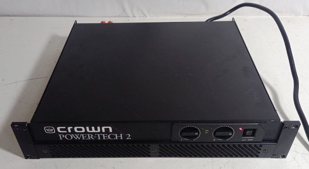 Crown Power Tech 2 2-Channel Power Amplifier Rack Mountable - Tested & Working