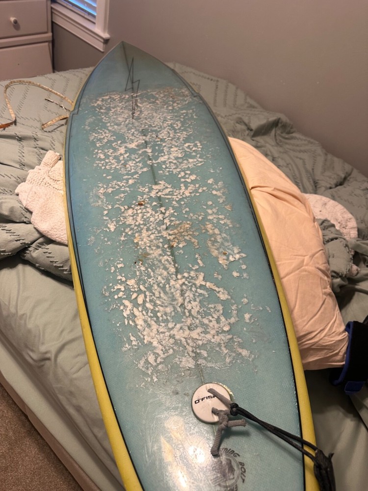 Vintage 1970’s Lightning Bolt Surfboard