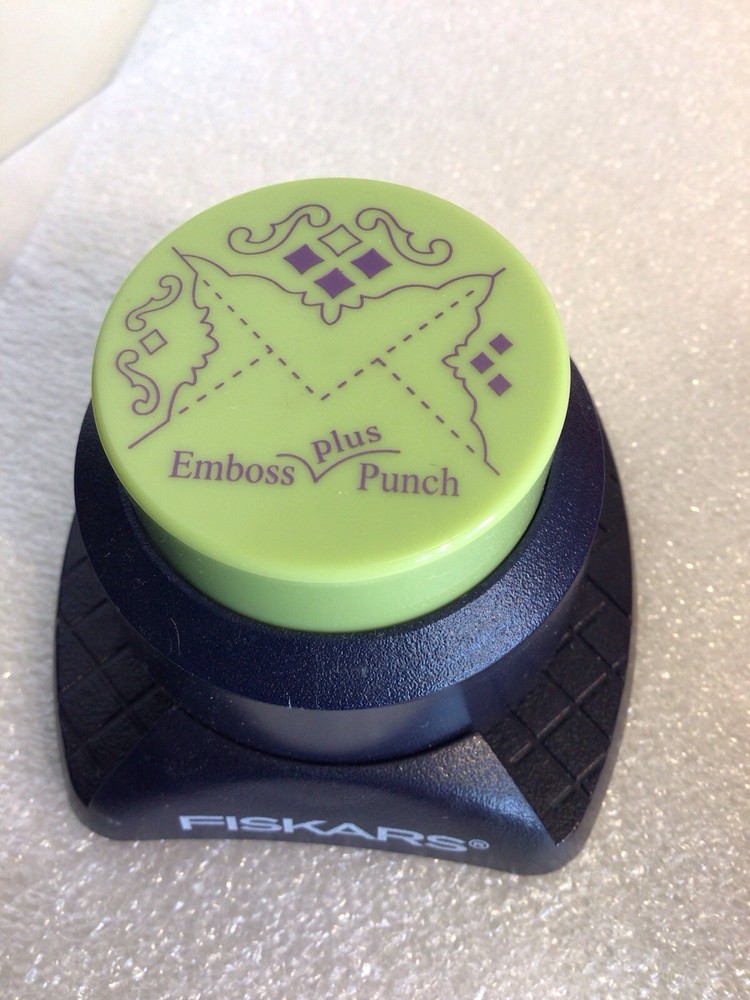 Fiskars Emboss Plus Punch Crafting Cards Corner Edge