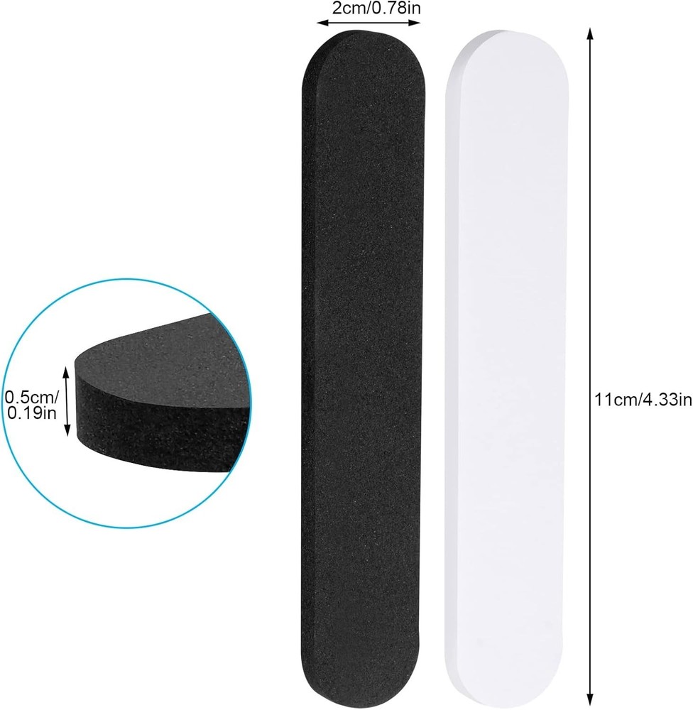 45x Hat Size Reducer Foam Tape Black & White Self-Adhesive Hat Sizing Insert Kit