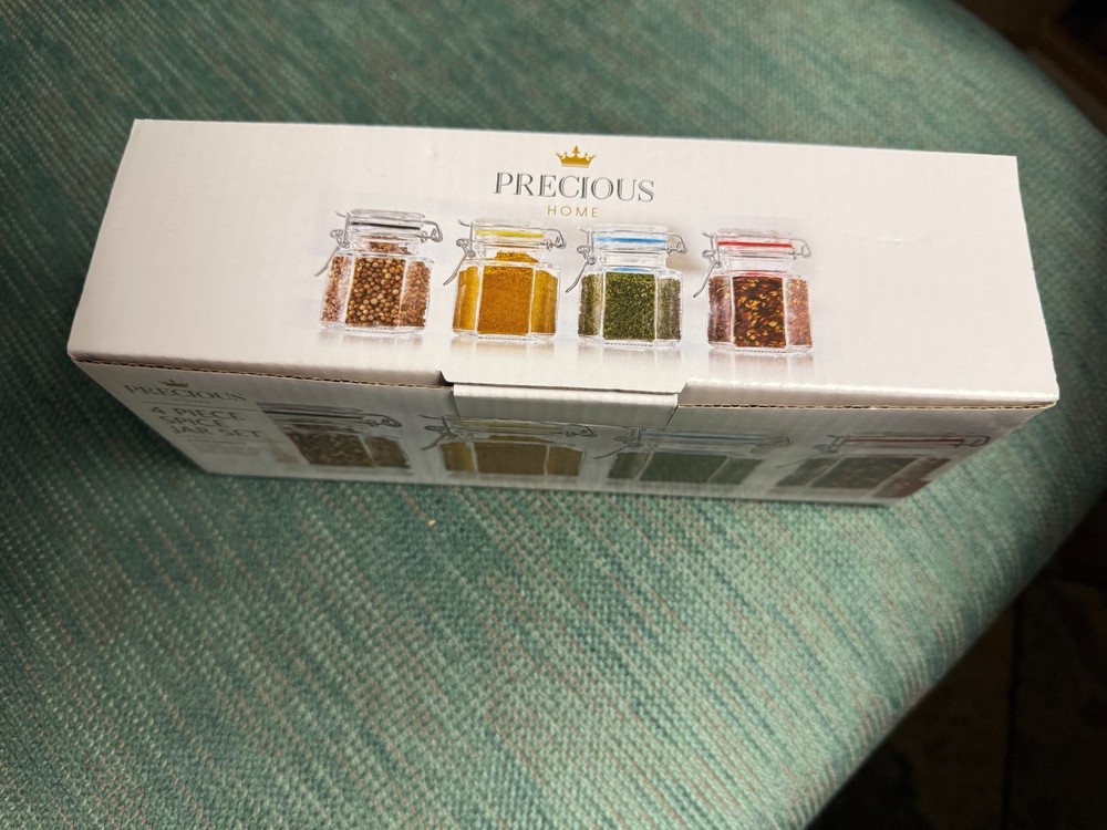 Precious Home 4 Piece spice jars New