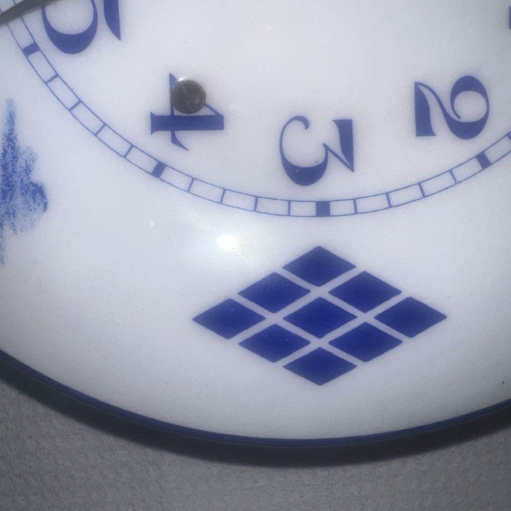 Delft Porcelain Wall Clock