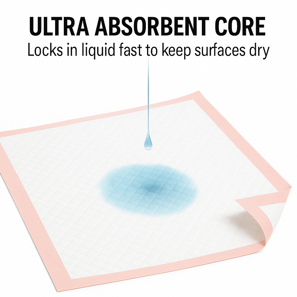 Metro Source 30x36 Disposable Underpads 100 Count | Incontinence Bed & Leakproof