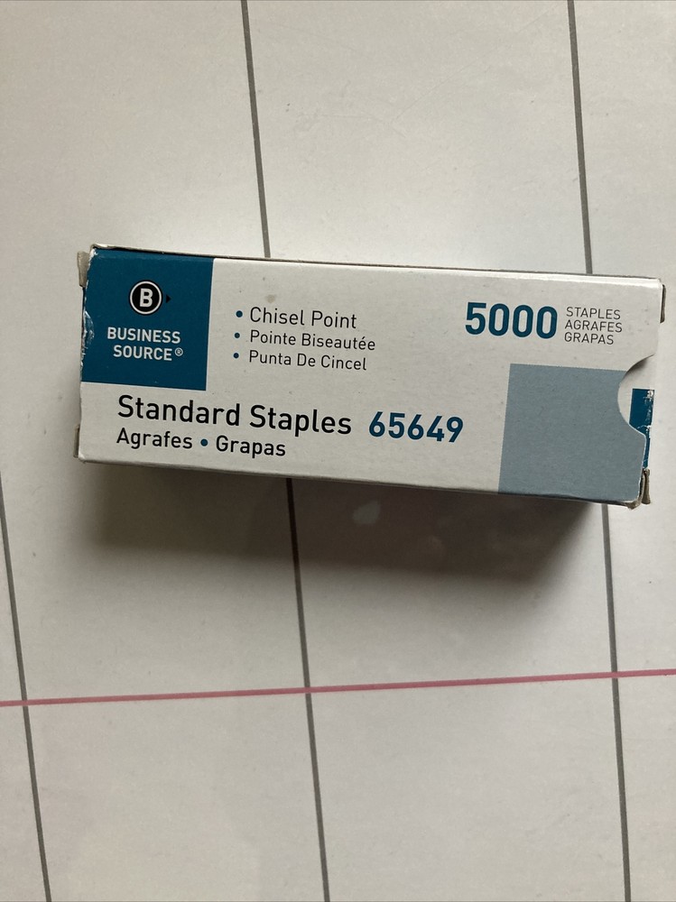 Business Source Standard Chisel Point Staple (5000-Pack) BSN65649