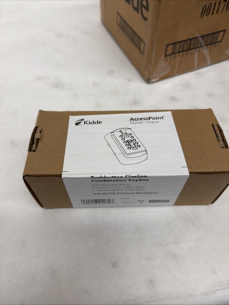 Kidde AccessPoint Pushbutton Slimline Combination KeyBox (holds two keys)