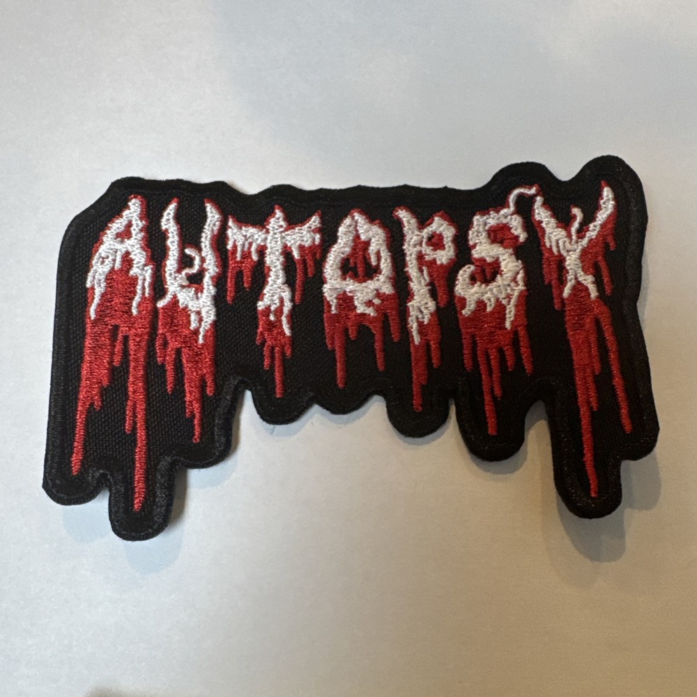 AUTOPSY LOGO SHAPED EMBROIDERED PATCH Death