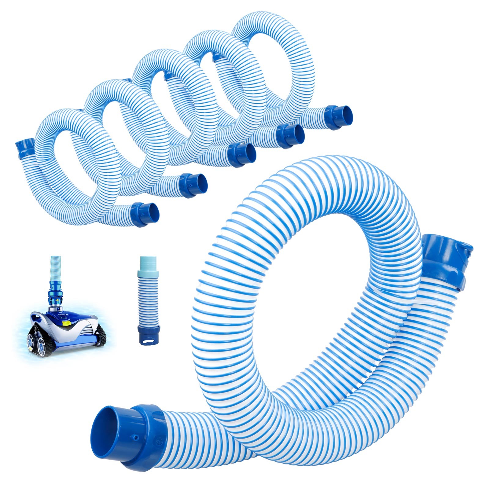 6Pcs 39" Pool Cleaner Twist Lock Hose For Zodiac Baracuda MX6 MX8 X7 T5 R0527700