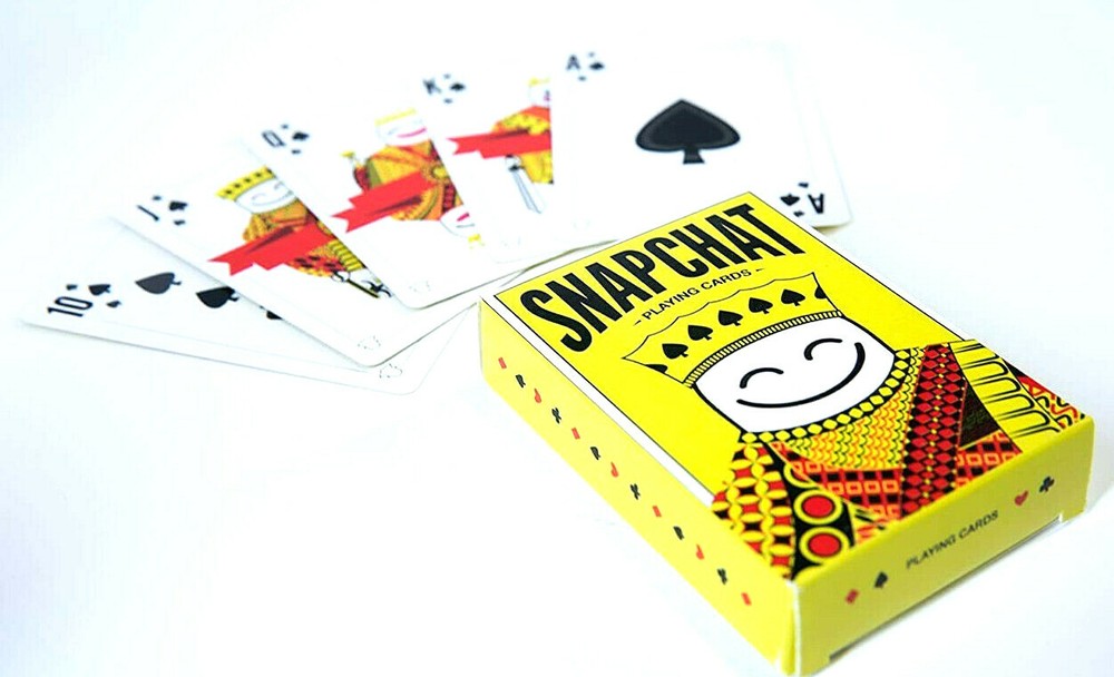 NEW 1-Deck Official Snapchat Playing Cards by Snap