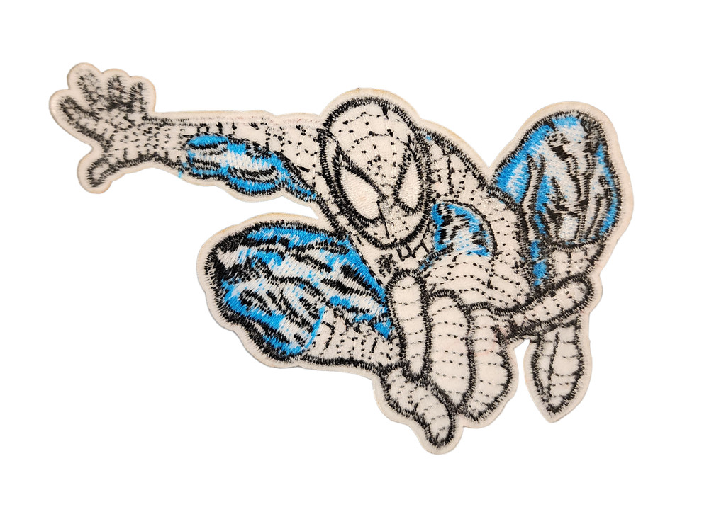 Iron On Patch featuring Friendly Neighborhood Spiderman Ready to Shoot Web