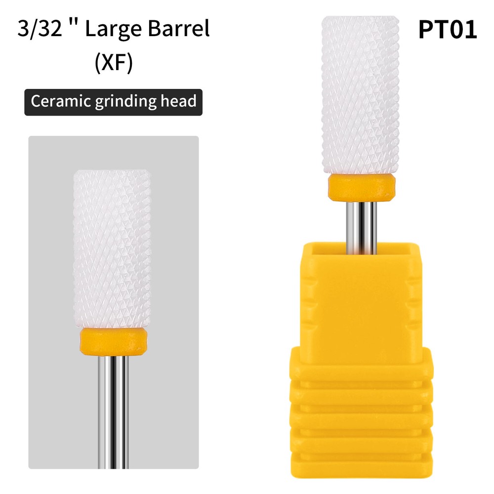 3/32'' Ceramic Nail Art Drill Bit Grinding Head Electric Manicure Machine Tools
