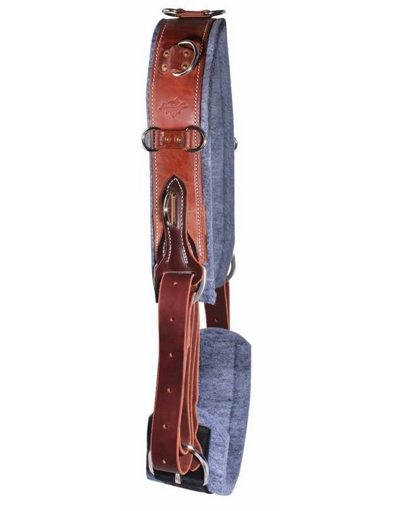 Professionals Choice Surcingle Felt Lined Adjust Leather Brown 800128