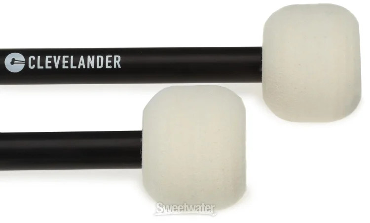 Clevelander Marching Series CMB2 Bass Drum Mallets - Medium