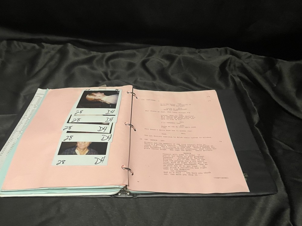 Northern Exposure Script with Cast Polaroids - Realpolitik