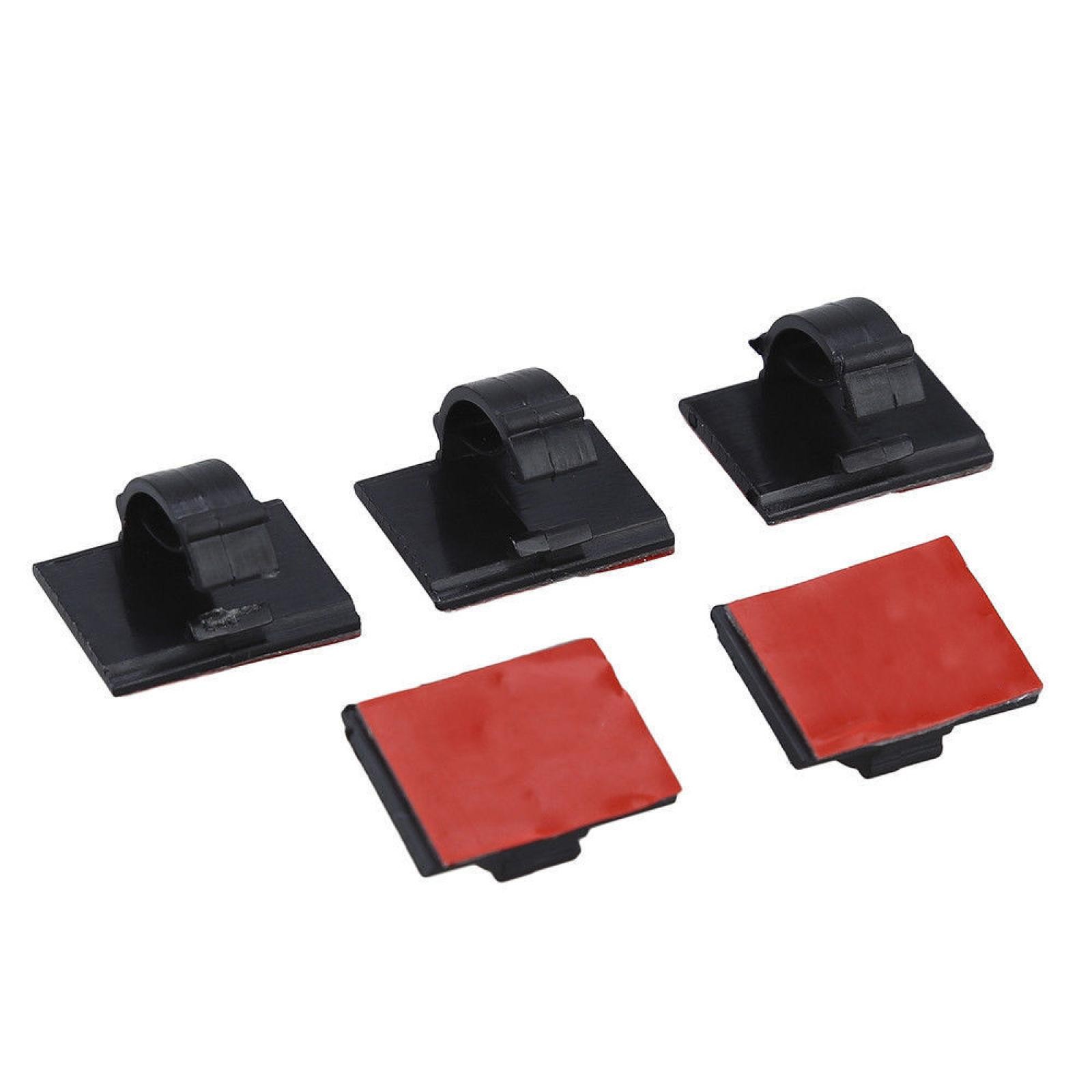 20Pcs Self-Adhesive Wire Tie Cable Clamp Clip Holder For Car Dash Camera Home