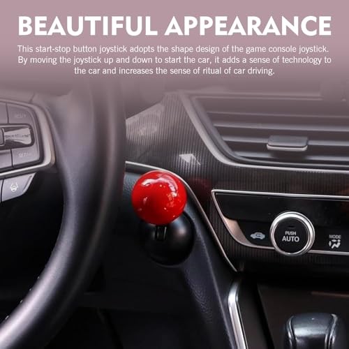 Push Start Button Cover, Cool Joystick Pull Down Engine Start Stop Cover, Self