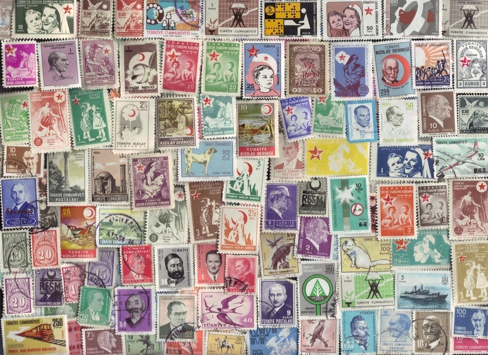 300 All Different TURKEY Stamps
