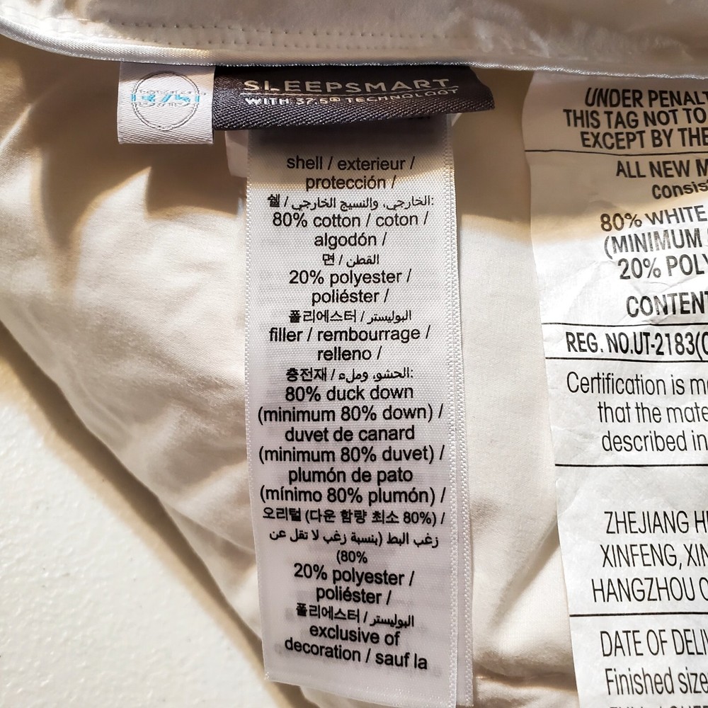 Pottery Barn Sleepsmart 37.5 Temperature Regulating 550FP Down Blend Full/Queen