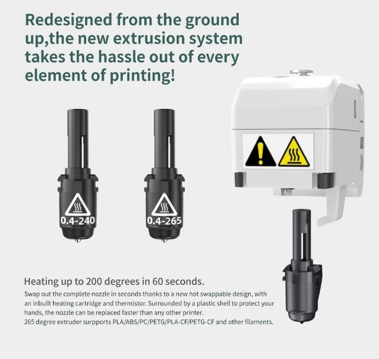 Flashforge Adventurer 3 3D Printer with Removable Nozzle - Black