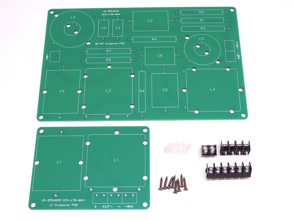 Crossover PCB set for the JS Speaker HCS-LTB-MAX - 3-Way DIY Speaker Design