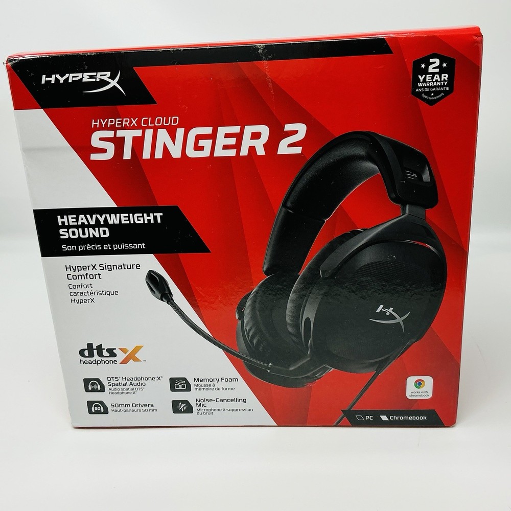 HyperX Cloud Stinger 2 Wired PC Headset (Black)