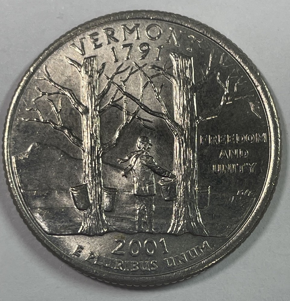 2001-D Vermont State Quarter BU Uncirculated