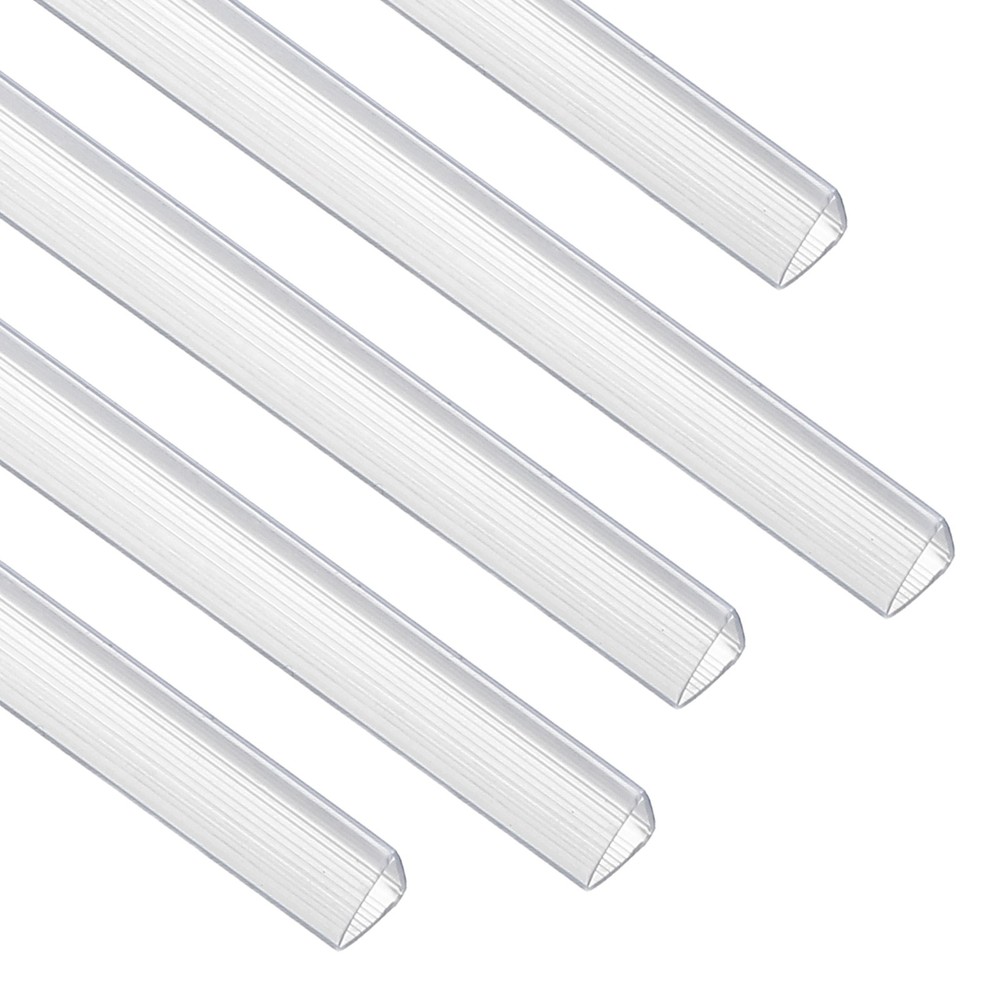 50Pcs 10x10mm Binding Bars, 70 Sheets Capacity, Transparent White