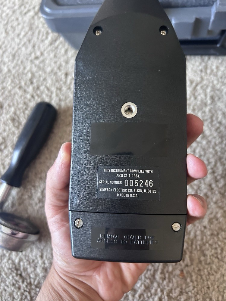 Simpson 884-2 / 890-2 Sound Level Meter, Calibrator & Torqometer