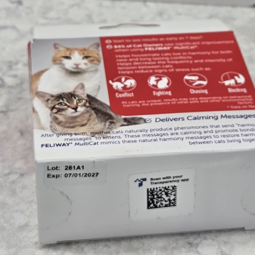 Feliway Multicat Plug In Diffuser Starter Kit Cats Calming Refill With Extras
