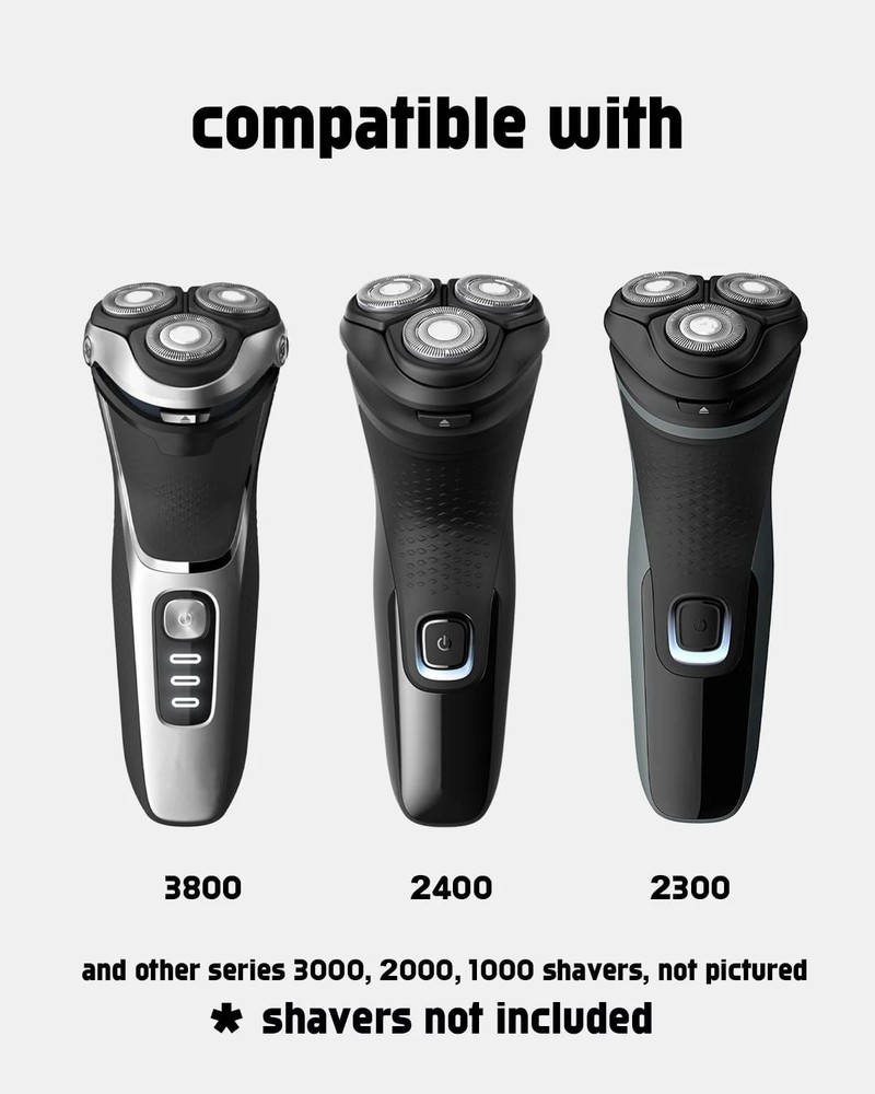 12 Pack SH30 Replacement Heads Compatible with Philips Norelco Shaver 2400 Repla