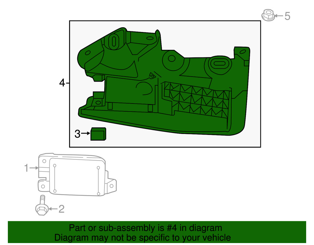 Genuine Mazda Blind Spot Detection System Warning Sensor Bracket N243-67-Z4XC
