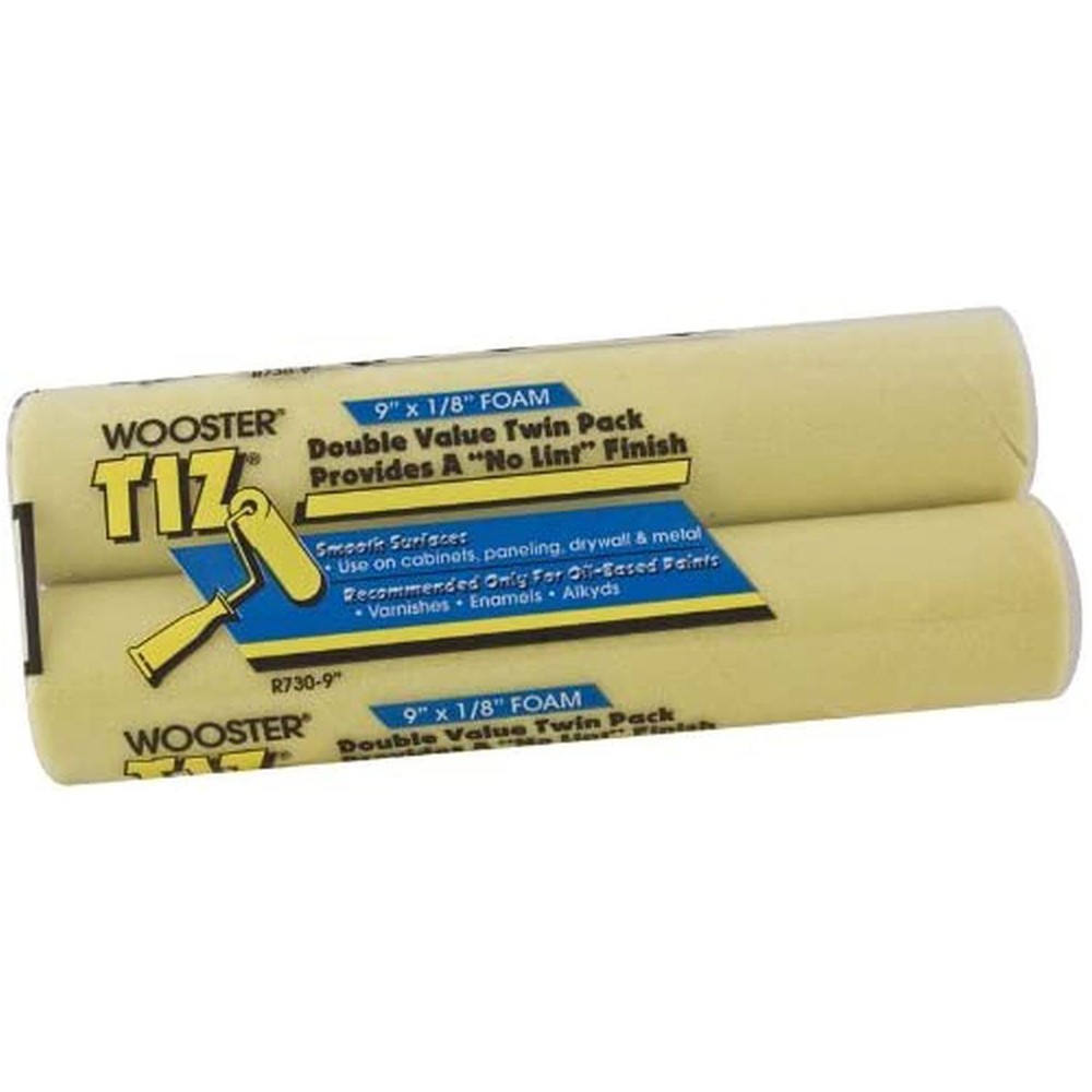 Wooster Genuine 9" Tiz 2-Pack Foam Roller Cover - R730-9