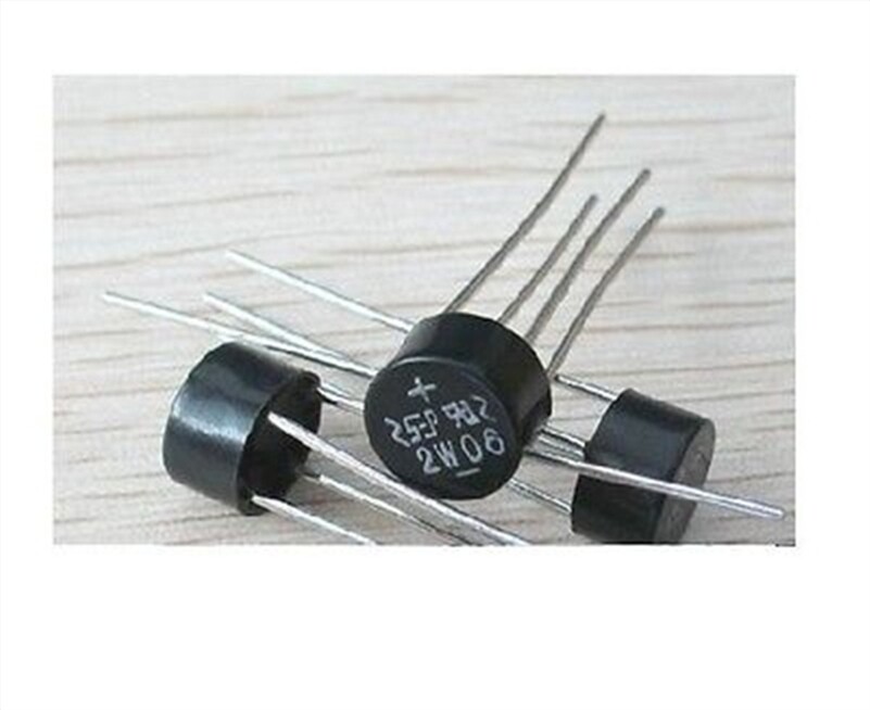 100Pcs Bridge Rectifier 2W06 2A 600V Diode 2 Amp 600 Volt Full Wave Rectifier ie