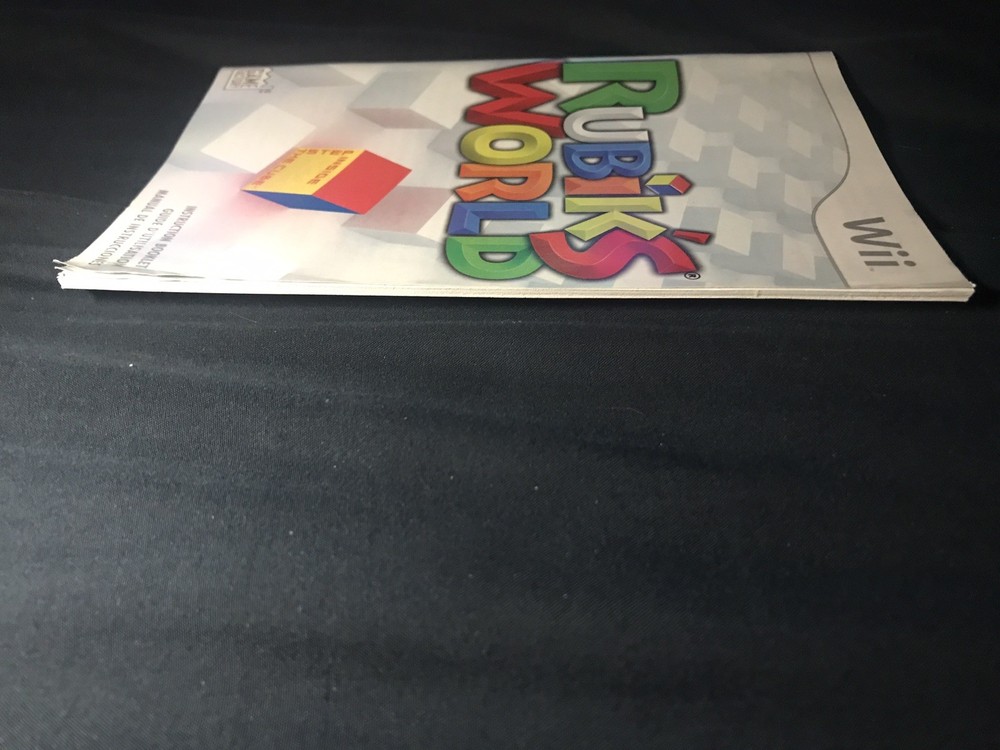 Rubik’s World (Nintendo Wii) Authentic MANUAL ONLY (No Game)