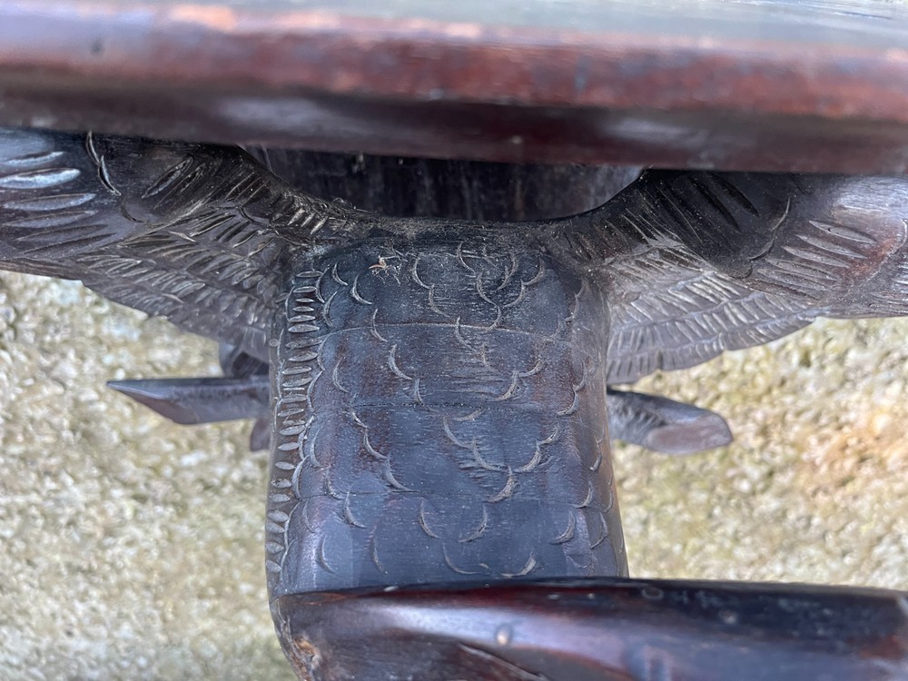 Antique Victorian Black Forest Craved Eagle Shelf.