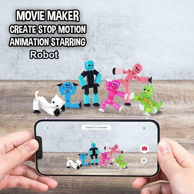 3 Pcs Stikbot Animation Toy Doll with Suction Cup