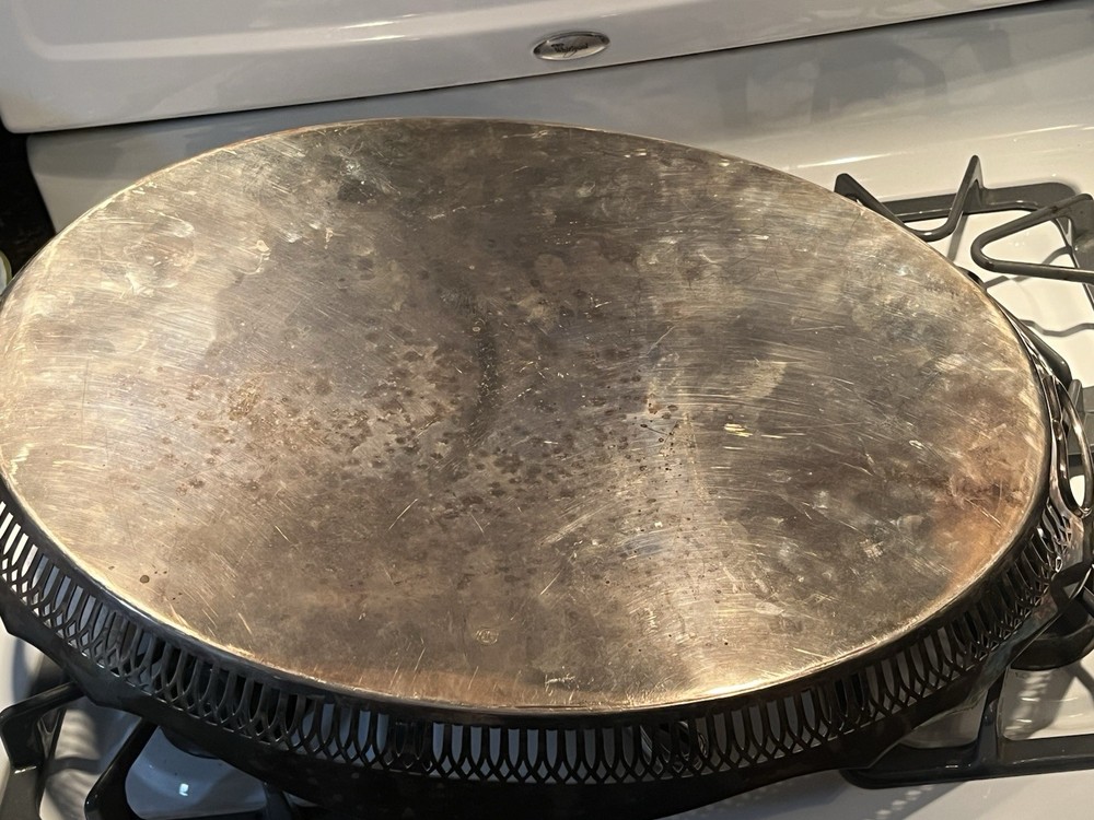 Large Antique Barker Ellis England Silver Plate Tray