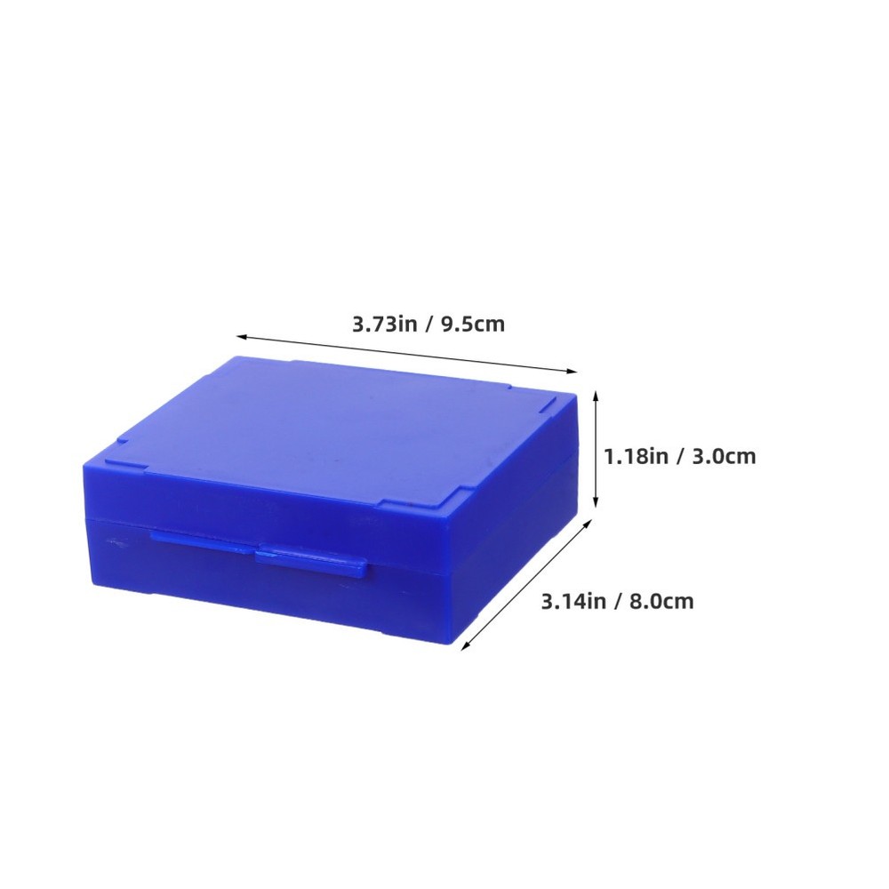 4pcs Microscope Slide Storage Boxes 25 Slots Plastic Holder for Lab Research