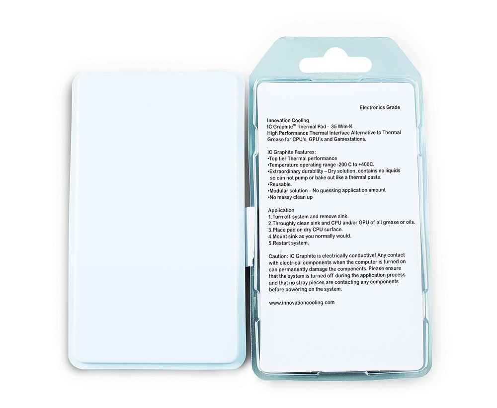 Graphite Thermal Pad 40x40mm - Permanent Thermal Paste Replacement