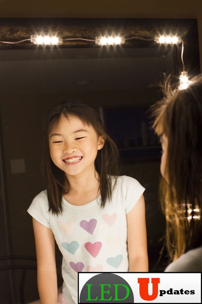 MAKEUP MIRROR LED LIGHT WARM WHITE FOR VANITY MIRROR + DIMMER & UL POWER