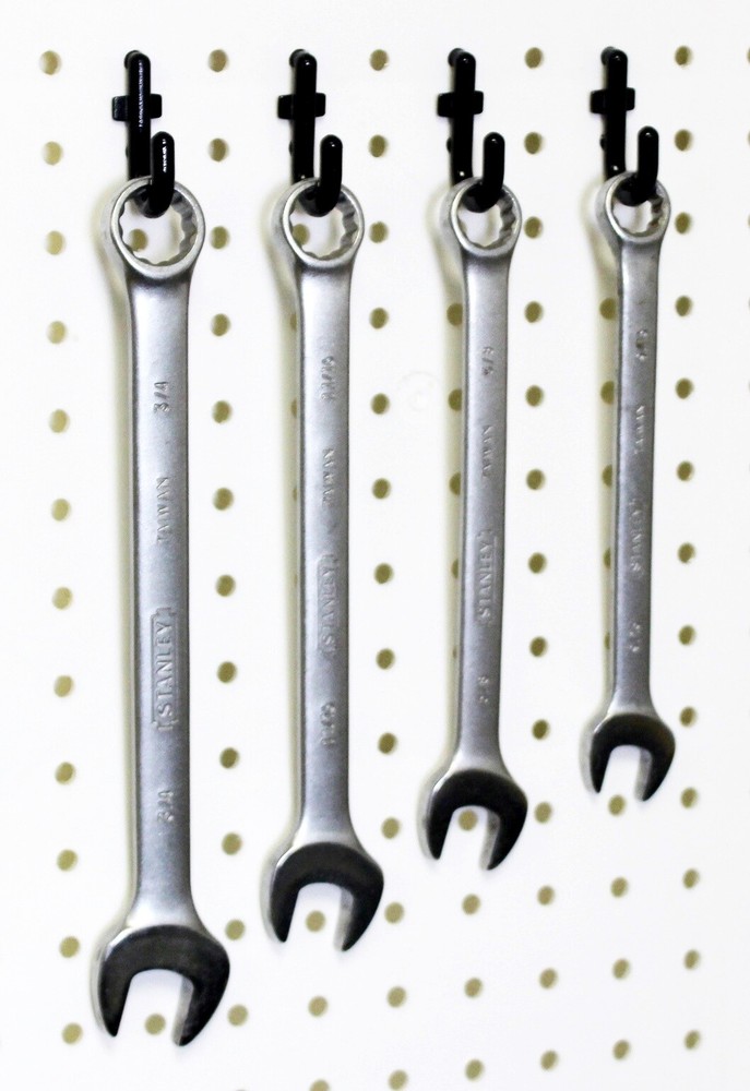 Peg Board Hook Kit Garage Tool Storage Pegboard 100pieces J Hook Locking Plastic