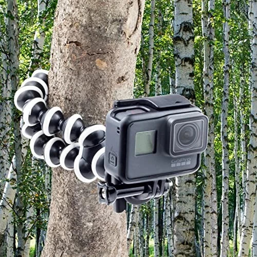 10‘’Octopus Flexible Tripod Camera Action Cam Mount Stand, Compatible Go Pro Lit