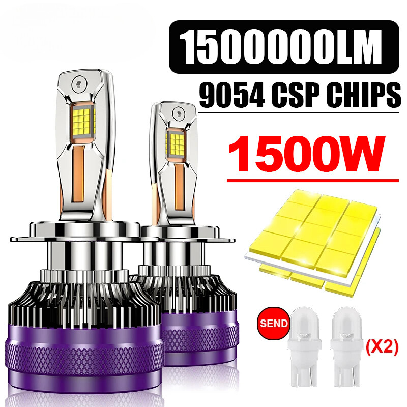 Led Canbus Car Headlight Bulbs H4 Decoder Led Lamp LED 6000K 12V Rain Fog Light