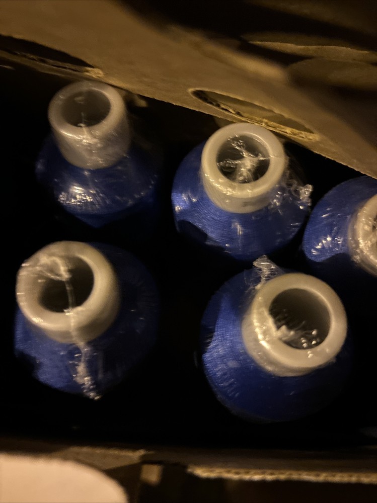 Madeira NEW Polyester Polyneon Embroidery Thread Blue 5000m Cone, 10