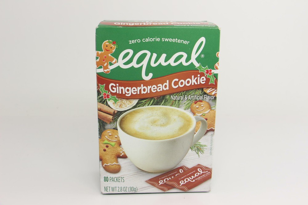 2 PACK EQUAL Limited Edition Gingerbread Cookie 80 Packets BB 8/20+ U44B