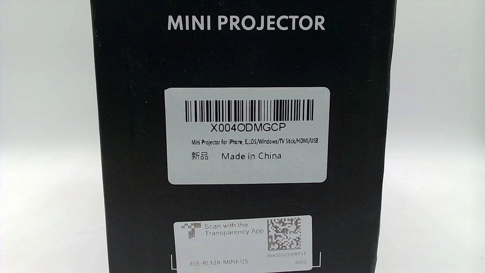 LED Projector Black HDMI USB Video Home Theater