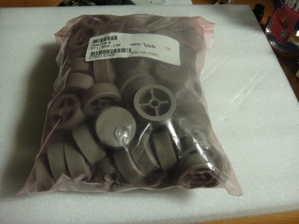 (100) Oscilloscope Dot Knobs ? Grey actual bag pictured