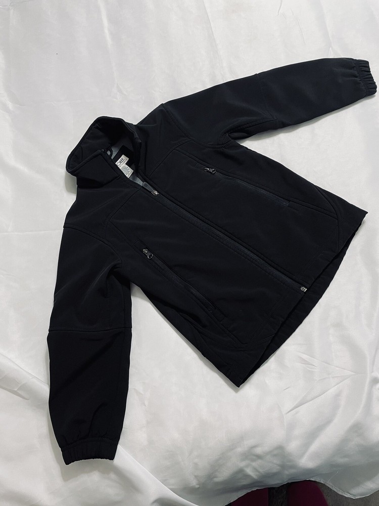 Cherokee Boys Black Zip Up Jacket Size S 6/7 Single Layer
